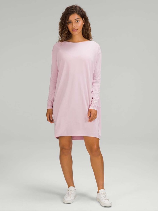 lululemon athletica Dresses & Skirts - Lululemon Back in Action Long Sleeve
Dress Pink Peony